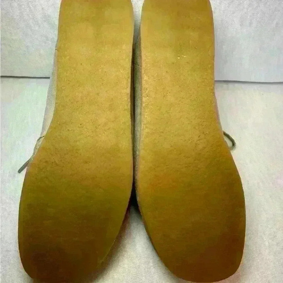 Clarks Padmora Women 9M Shoes Beige Suede Lace Up Comfort Oxford - Picture 10 of 12